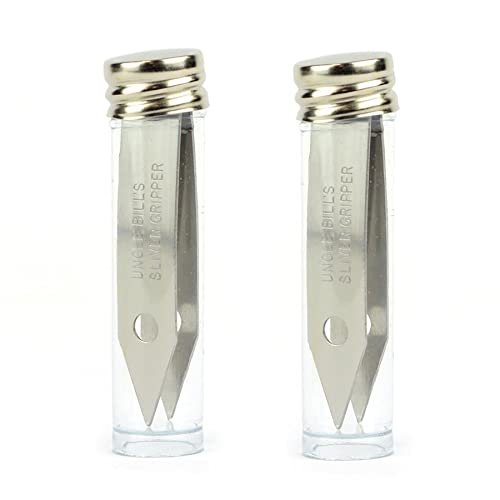 Sliver Gripper Tweezers 2 Pack - Stainless Steel Precision Tweezers for Splinter Removal Avelisse