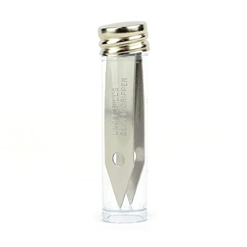 Sliver Gripper Tweezers 2 Pack - Stainless Steel Precision Tweezers for Splinter Removal Avelisse