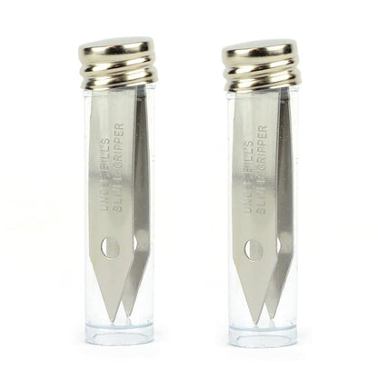 Sliver Gripper Tweezers 2 Pack - Stainless Steel Precision Tweezers for Splinter Removal Avelisse
