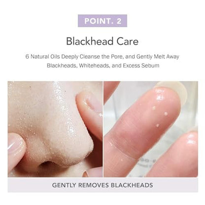 celimax Derma Nature Fresh Blackhead Jojoba Cleansing Oil – Light & Non-Greasy Daily Makeup Remover & Facial Cleanser for Clogged Pores & Blackhead Removal, 150ml