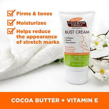 Palmer's Cocoa Butter Formula New Moms Skin Recovery Postpartum Essentials Kit - Body Lotion, Nursing Butter, Bust Cream & Skin Therapy Oil