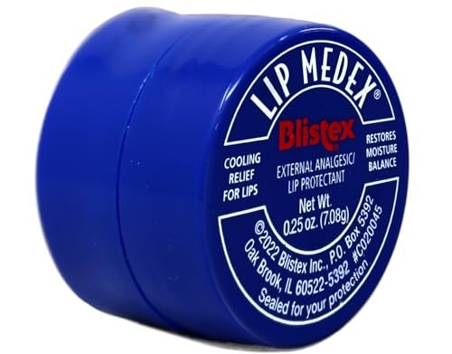 Blistex Medicated Lip Balm, Lip Medex - Relief for Cold Sores, Cracked & Dry Lips - 0.25 oz (2-Pack) - görsel 8