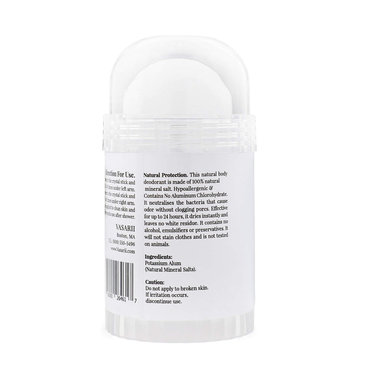 nakd. Thai Crystal Deodorant Stone – 2 Salt Crystal Deodorant Sticks, 4.25 oz. Regular + 2.5 oz. Travel Size – All Natural Unscented and Aluminum Free for Women & Men Avelisse