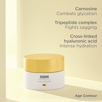 ISDIN Isdinceutics Age Contour Firming and Rejuvenating Cream - Face Moisturizer with Niacinamide, Visibly Reduces Wrinkles, 1.81 oz Avelisse