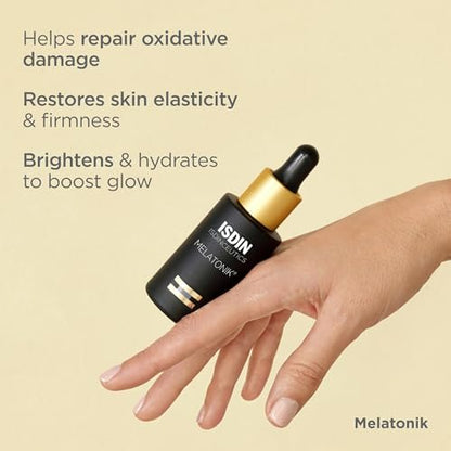 ISDIN Melatonik Overnight Recovery Night Serum – Anti-Aging, Brightening, 3-in-1 Repair with Melatonin, Bakuchiol & Vitamin C Avelisse
