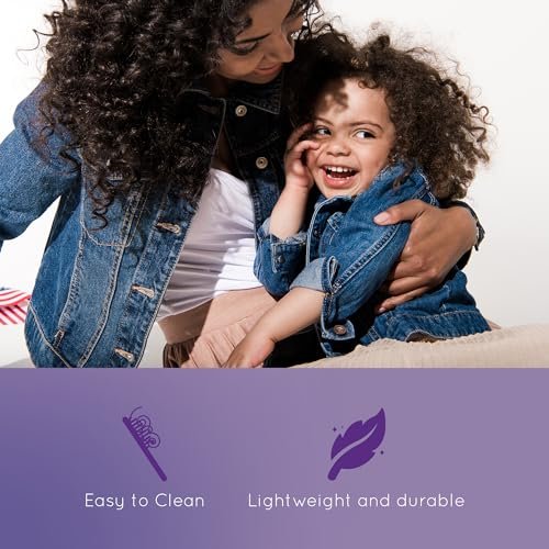 Curl Keeper Kinder Hair Brush – Gentle Detangling Brush for Curly Hair (Black) - görsel 8