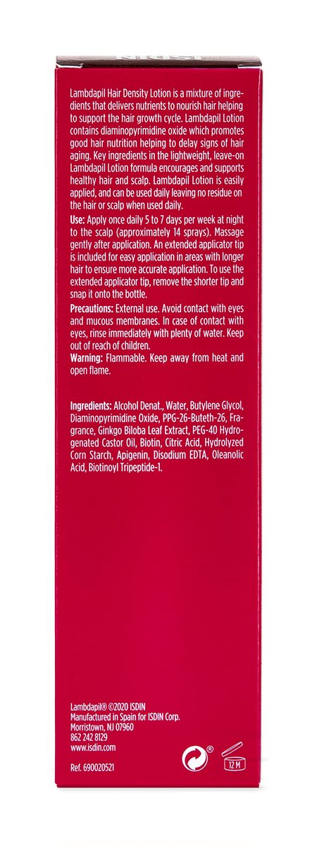 ISDIN Lambdapil Hair Loss Lotion – Strengthen Hair, 4.2 Fl. Oz. Avelisse