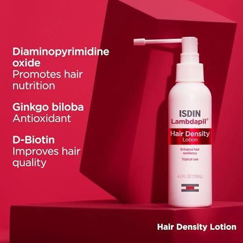 ISDIN Lambdapil Hair Loss Lotion – Strengthen Hair, 4.2 Fl. Oz. Avelisse