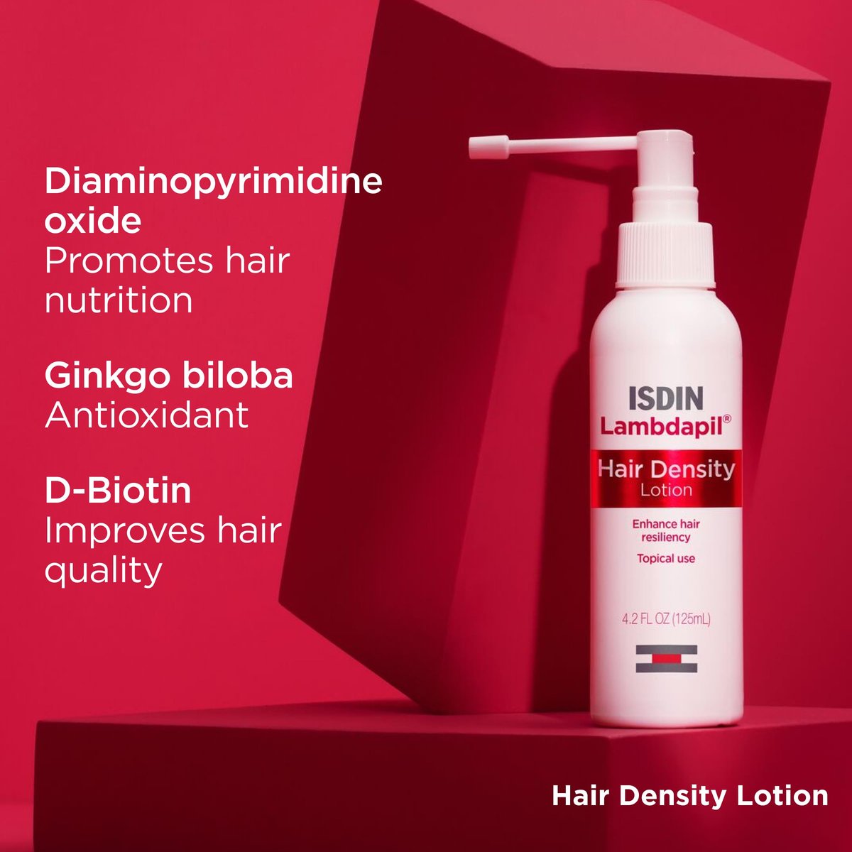 ISDIN Lambdapil Hair Loss Lotion – Strengthen Hair, 4.2 Fl. Oz. Avelisse
