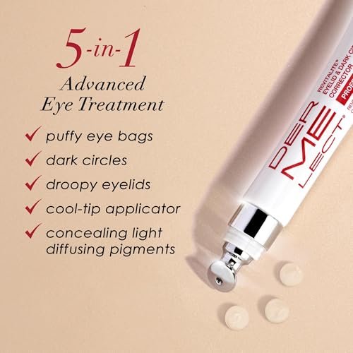 Dermelect Revitalite Eyelid & Dark Circle Corrector – Professional Strength Anti-Aging Eye Cream with Peptides, Brightening & Tightening for Dark Circles, Puffiness, Droopy Eyelids & Wrinkles Avelisse