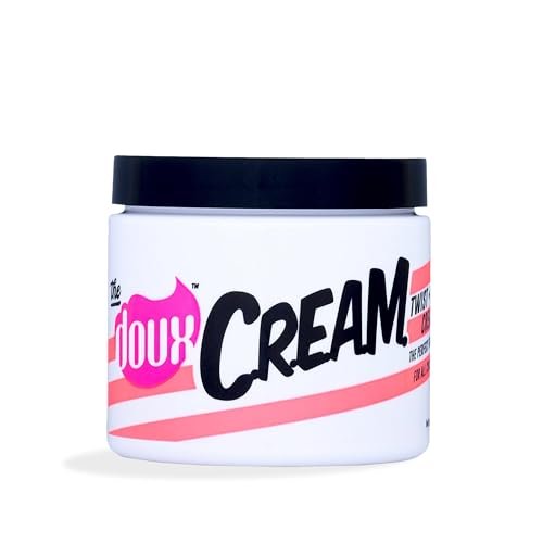 The Doux C.R.E.A.M. Twist & Curl Cream – Curl Defining Cream with Coconut & Avocado Oils for Curly Hair – Frizz Control & Long-Lasting Moisture for Twist Outs, Natural Styles, and Textured Hair Types Avelisse