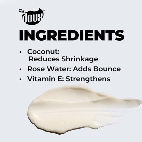 The Doux C.R.E.A.M. Twist & Curl Cream – Curl Defining Cream with Coconut & Avocado Oils for Curly Hair – Frizz Control & Long-Lasting Moisture for Twist Outs, Natural Styles, and Textured Hair Types Avelisse