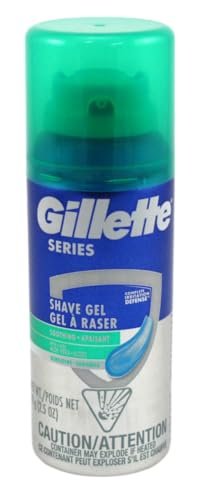Gillette Series Shave Gel with Aloe Vera for Sensitive Skin, 2.5 oz (12 Pack) Avelisse