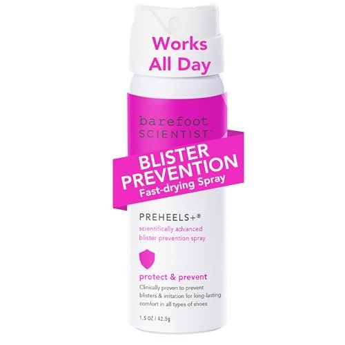 Barefoot Scientist PreHeels+ Blister Prevention Spray – Invisible Protective Barrier Against Blisters, 1.5 oz Avelisse