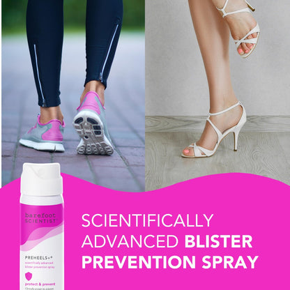 Barefoot Scientist PreHeels+ Blister Prevention Spray – Invisible Protective Barrier Against Blisters, 1.5 oz Avelisse