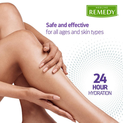 Medline Remedy Clinical Skin Cream Moisturizer, Fragrance-Free (8 fl oz) - Nourishing Hypoallergenic Lotion for Dry Skin, Paraben and Sulfate-Free