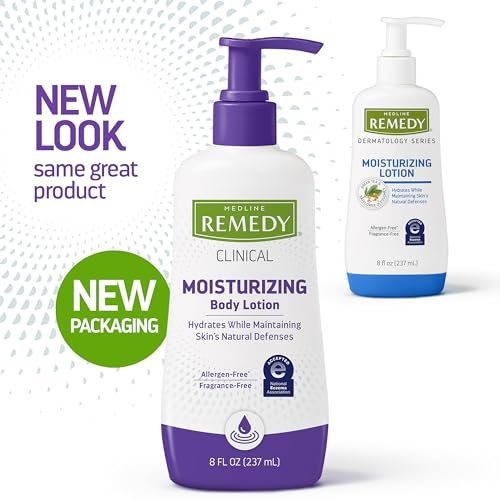 Medline Remedy Clinical Skin Cream Moisturizer, Fragrance-Free (8 fl oz) - Nourishing Hypoallergenic Lotion for Dry Skin, Paraben and Sulfate-Free - görsel 4