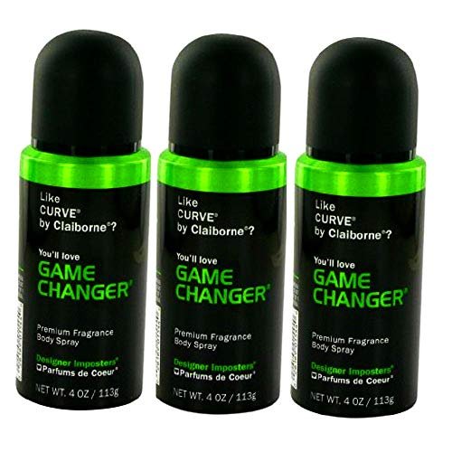 Parfums De Coeur Game Changer Fragrance Body Spray, 4 oz (Pack of 3) - Long-Lasting Scent for Men & Women Avelisse