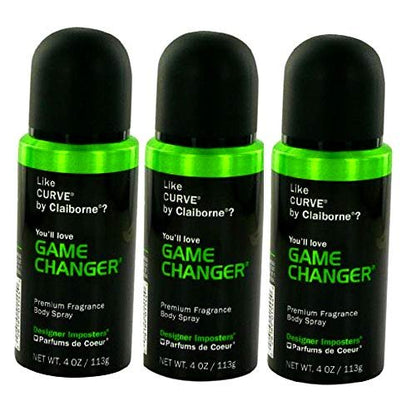 Parfums De Coeur Game Changer Fragrance Body Spray, 4 oz (Pack of 3) - Long-Lasting Scent for Men & Women Avelisse
