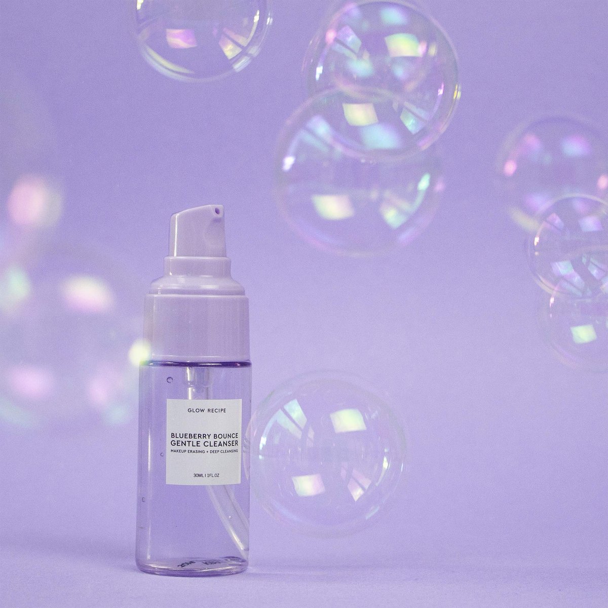 Glow Recipe Blueberry Bounce Gentle AHA Foaming Face Wash - Travel Size 30ml - Korean Exfoliating Cleanser with Hyaluronic Acid for Sensitive Skin, Vegan - görsel 3