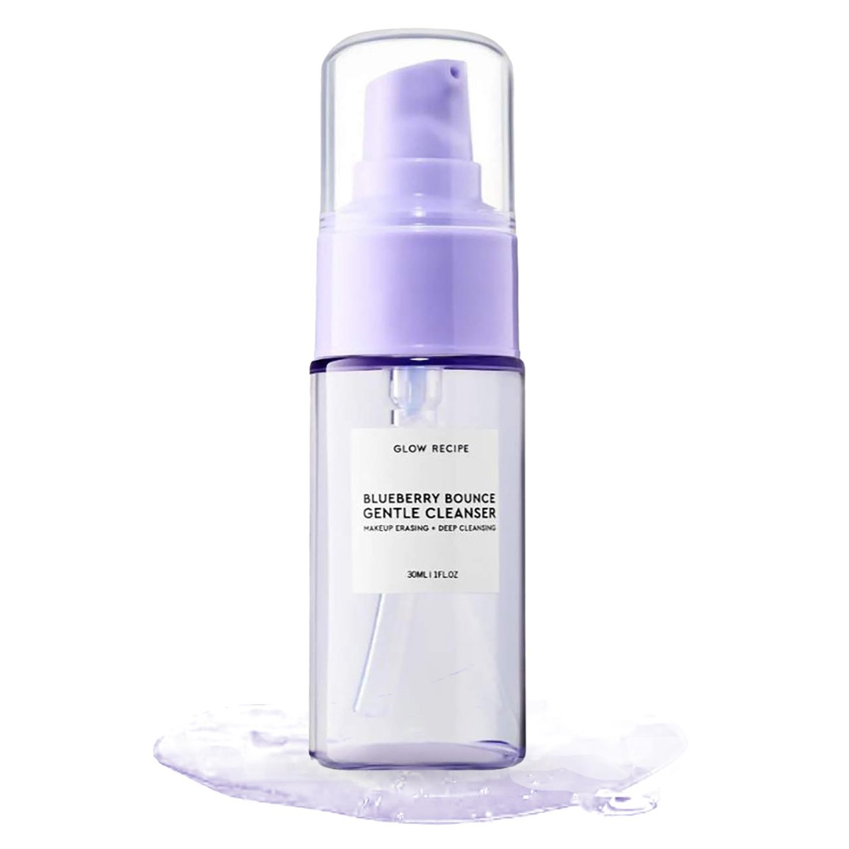 Glow Recipe Blueberry Bounce Gentle AHA Foaming Face Wash - Travel Size 30ml - Korean Exfoliating Cleanser with Hyaluronic Acid for Sensitive Skin, Vegan - görsel 1
