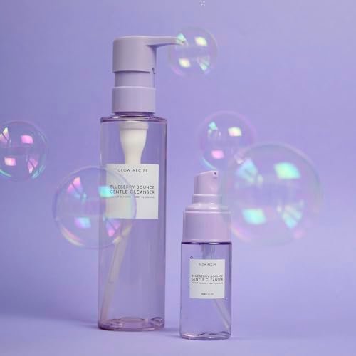 Glow Recipe Blueberry Bounce Gentle AHA Foaming Face Wash - Travel Size 30ml - Korean Exfoliating Cleanser with Hyaluronic Acid for Sensitive Skin, Vegan - görsel 10