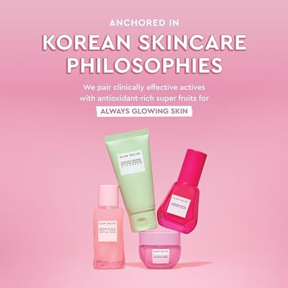 Glow Recipe Blueberry Bounce Gentle AHA Foaming Face Wash - Travel Size 30ml - Korean Exfoliating Cleanser with Hyaluronic Acid for Sensitive Skin, Vegan