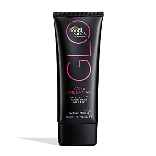 Bondi Sands GLO Matte One Day Tan - Instant Flawless Bronze Finish for Face & Body, Transfer & Water Resistant, 100 ml Avelisse
