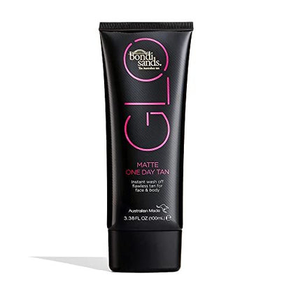 Bondi Sands GLO Matte One Day Tan - Instant Flawless Bronze Finish for Face & Body, Transfer & Water Resistant, 100 ml Avelisse