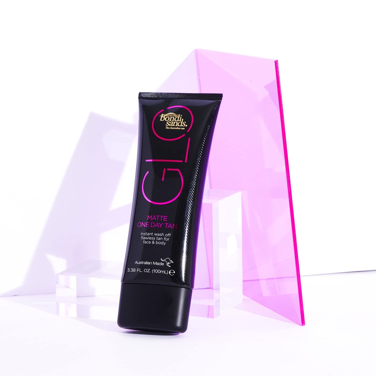 Bondi Sands GLO Matte One Day Tan - Instant Flawless Bronze Finish for Face & Body, Transfer & Water Resistant, 100 ml Avelisse