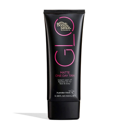 Bondi Sands GLO Matte One Day Tan - Instant Flawless Bronze Finish for Face & Body, Transfer & Water Resistant, 100 ml Avelisse
