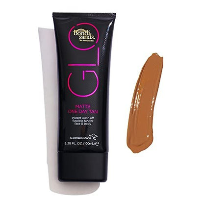 Bondi Sands GLO Matte One Day Tan - Instant Flawless Bronze Finish for Face & Body, Transfer & Water Resistant, 100 ml Avelisse