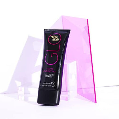 Bondi Sands GLO Matte One Day Tan - Instant Flawless Bronze Finish for Face & Body, Transfer & Water Resistant, 100 ml Avelisse
