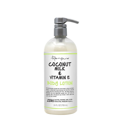 Renpure Originals Coconut Milk & Vitamin E Body Lotion - 24 oz, Hydrating & Nourishing Avelisse