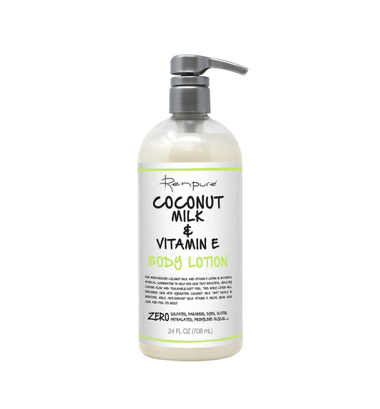 Renpure Originals Coconut Milk & Vitamin E Body Lotion - 24 oz, Hydrating & Nourishing Avelisse
