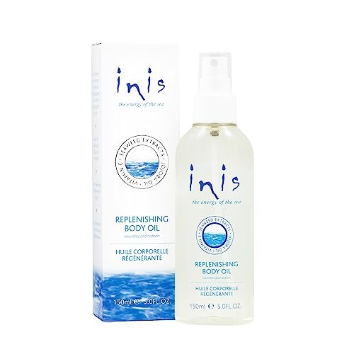 Inis the Energy of the Sea Replenishing Body Oil Spray – Fast-Absorbing Jojoba & Seaweed Moisturizer with Vitamin E, 5 fl oz Avelisse