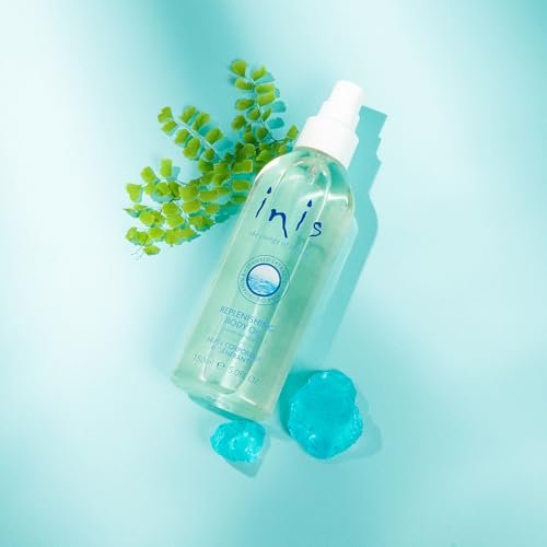 Inis the Energy of the Sea Replenishing Body Oil Spray – Fast-Absorbing Jojoba & Seaweed Moisturizer with Vitamin E, 5 fl oz Avelisse
