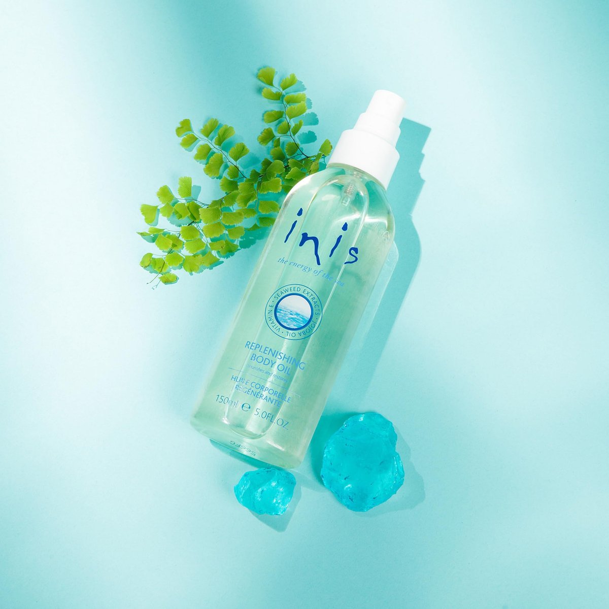 Inis the Energy of the Sea Replenishing Body Oil Spray – Fast-Absorbing Jojoba & Seaweed Moisturizer with Vitamin E, 5 fl oz Avelisse