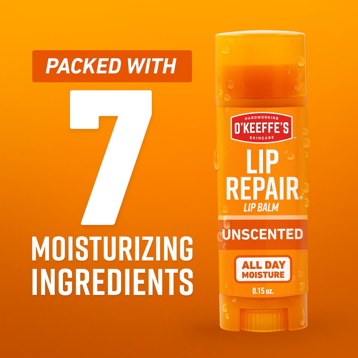 O'Keeffe's Lip Repair Unscented Lip Balm for Dry, Cracked Lips - Stick (Twin Pack) - Moisturizer for Very Dry Lips - görsel 7