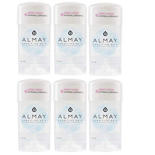 Almay Sensitive Skin Clear Gel Fragrance Free Deodorant for Sensitive Skin - 2.25 oz (Pack of 6) - görsel 2