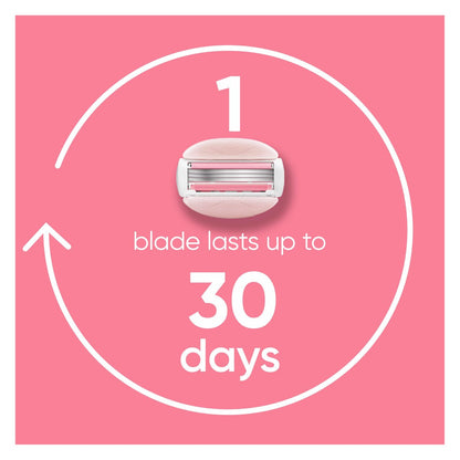 Gillette Venus ComfortGlide White Tea Women's Razor: 1 Handle + 4 Blade Refills Avelisse