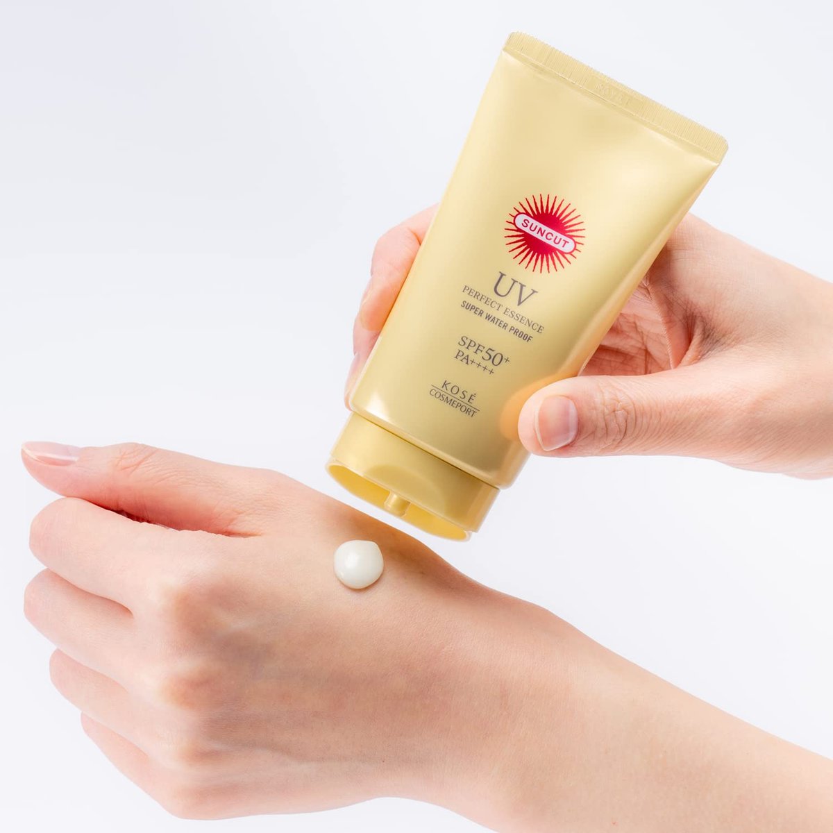 KOSE SUNCUT Perfect UV Essence No Fragrance 60g – Lightweight Sunscreen for Face Avelisse