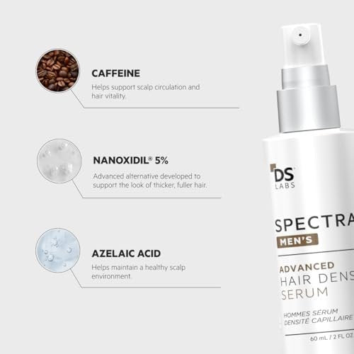 DS Labs Spectral Men’s Hair Density Serum (formerly Spectral.DNC-N) - Lightweight Leave-In for Fuller Looking, Thicker Looking Hair, Fast Absorbing, Non-Greasy, For All Hair Types, 60mL, (3 Pack) Avelisse