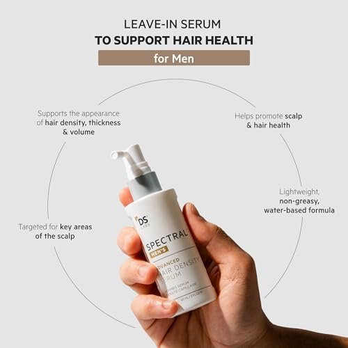 DS Labs Spectral Men’s Hair Density Serum (formerly Spectral.DNC-N) - Lightweight Leave-In for Fuller Looking, Thicker Looking Hair, Fast Absorbing, Non-Greasy, For All Hair Types, 60mL, (3 Pack) Avelisse