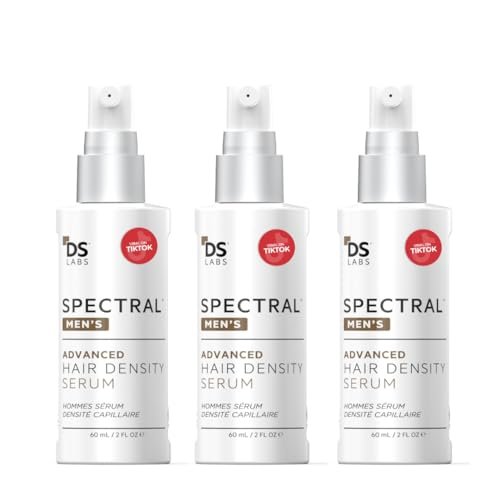 DS Labs Spectral Men’s Hair Density Serum (formerly Spectral.DNC-N) - Lightweight Leave-In for Fuller Looking, Thicker Looking Hair, Fast Absorbing, Non-Greasy, For All Hair Types, 60mL, (3 Pack) Avelisse