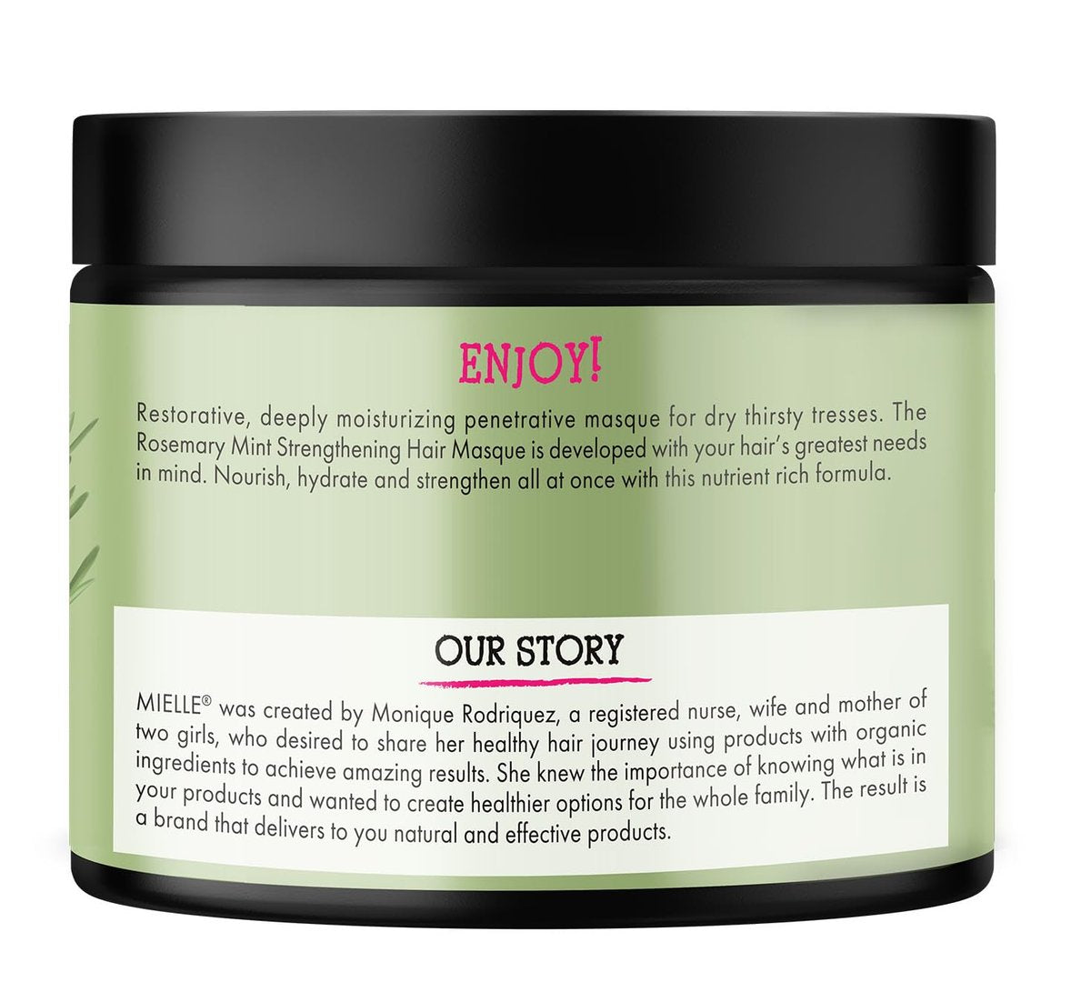 Mielle Organics Rosemary Mint Strengthening Hair Mask – Deep Conditioning Treatment with Biotin, Honey & Coconut Oil for Healthier Strands (12 oz) - görsel 17