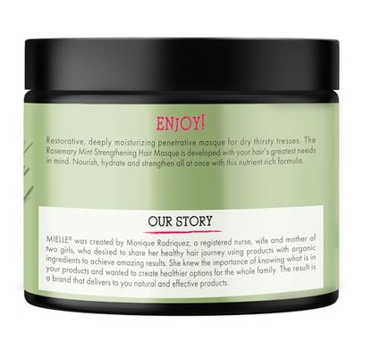 Mielle Organics Rosemary & Mint Hair Pomade - Conditioning Natural Hair Moisturizer for Scalp Health, Wave Definition, and Shine (5 oz)