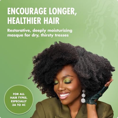 Mielle Organics Rosemary Mint Strengthening Hair Mask – Deep Conditioning Treatment with Biotin, Honey & Coconut Oil for Healthier Strands (12 oz)