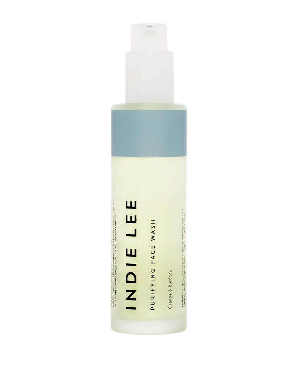 Indie Lee Purifying Face Wash - Daily Detox – Deep Cleansing: The foaming action lifts impurities from pores, – Image 1