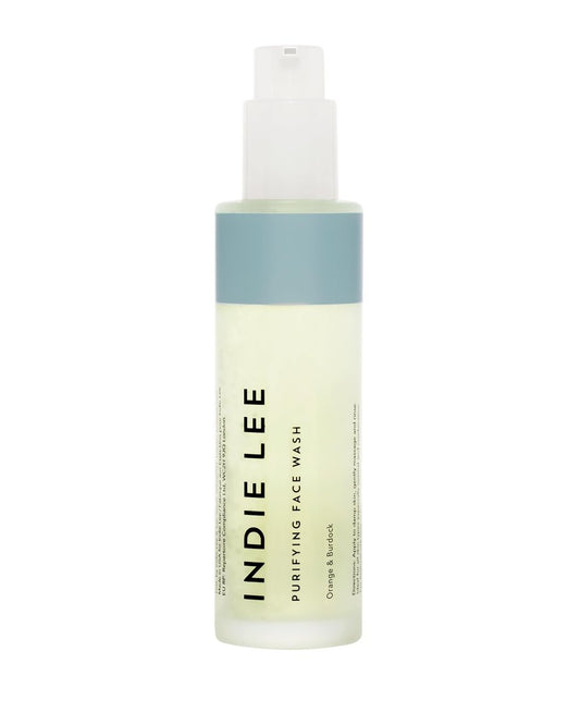 Indie Lee Purifying Face Wash - Daily Detox Foaming Cleanser & Makeup Remover for Radiant Complexion & Blemish-Prone Skin (4 oz / 125 ml) Avelisse